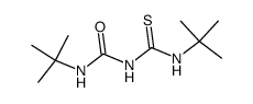 1,5-Di-tert-butyl-2-thiobiuret Structure