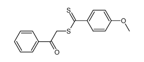 α-(4-methoxythiobenzoylthio)-acetophenone结构式