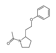 1-acetyl-2-(2-phenoxyethyl)pyrrolidine Structure