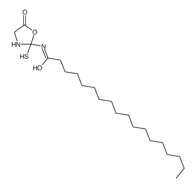 N-(5-oxo-2-sulfanyl-1,3-oxazolidin-2-yl)octadecanamide Structure