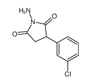 1-amino-3-(3-chlorophenyl)pyrrolidine-2,5-dione Structure