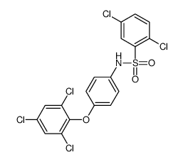 2,5-dichloro-N-[4-(2,4,6-trichlorophenoxy)phenyl]benzenesulfonamide结构式