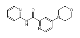 2-Pyridinecarboxamide,4-(4-morpholinyl)-N-2-pyridinyl-结构式