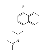 1-(4-bromo-1-naphthyl)-2-propanone N,N-dimethylhydrazone Structure