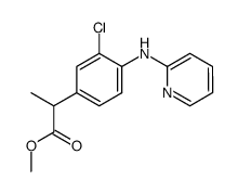 methyl 2-(3-chloro-4-(pyridin-2-ylamino)phenyl)propanoate Structure