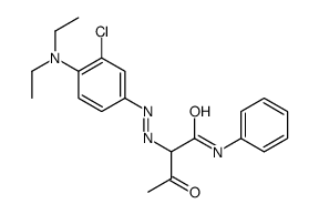 2-[[3-chloro-4-(diethylamino)phenyl]azo]-3-oxo-N-phenylbutyramide Structure