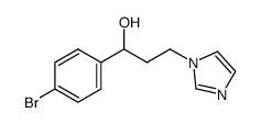 1-(4-bromo-phenyl)-3-imidazol-1-yl-propan-1-ol Structure