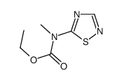 1,2,4-Thiadiazole-5-carbamic acid,N-methyl-,ethyl ester (5CI) Structure