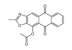 11-acetoxy-2-methyl-anthra[2,3-d]oxazole-5,10-dione Structure