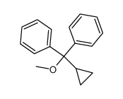 (cyclopropyl-diphenyl-methyl)-methyl ether Structure