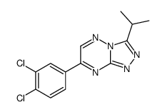 4-(3,4-dichlorophenyl)-9-propan-2-yl-1,2,5,7,8-pentazabicyclo[4.3.0]no na-2,4,6,8-tetraene结构式