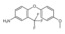 4-(4-methoxyphenoxy)-3-(trifluoromethyl)aniline结构式