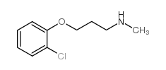 [3-(2-氯-苯氧基)-丙基]-甲胺结构式