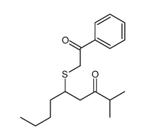 2-methyl-5-phenacylsulfanylnonan-3-one Structure