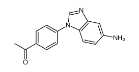 1-[4-(5-aminobenzimidazol-1-yl)phenyl]ethanone Structure