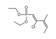 2-chloro-1-diethoxyphosphoryl-3-methylpenta-1,3-diene结构式