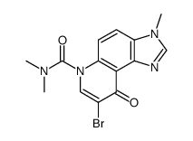 8-bromo-6-(N,N-dimethylcarbamoyl)-3-methyl-3H,6H-imidazo<4,5-f>quinol-9-one结构式