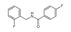 4-Fluoro-N-(2-fluorobenzyl)benzamide Structure