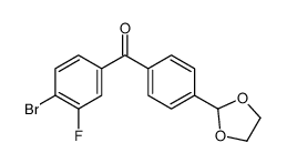 4-BROMO-4'-(1,3-DIOXOLAN-2-YL)-3-FLUOROBENZOPHENONE picture