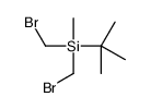 bis(bromomethyl)-tert-butyl-methylsilane结构式