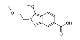 3-methoxy-2-(2-methoxyethyl)indazole-6-carboxylic acid Structure