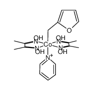 Co(ONC(CH3)C(CH3)NOH)2(pyridine)(furfuryl) Structure