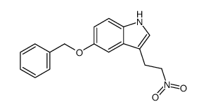 5-benzyloxy-3-(2-nitro-ethyl)-indole结构式