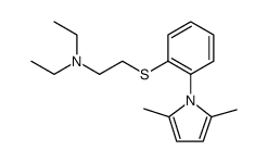 2-(2-(2,5-DIMETHYL-1H-PYRROL-1-YL)PHENYLTHIO)-N,N-DIETHYLETHANAMINE结构式