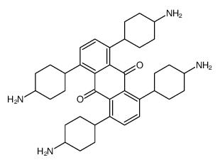 1,4,5,8-tetrakis(4-aminocyclohexyl)anthraquinone Structure