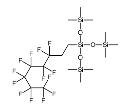 1,1,5,5,5-hexamethyl-3-(3,3,4,4,5,5,6,6,7,7,8,8,8-tridecafluorooctyl)-3-[(trimethylsilyl)oxy]trisiloxane结构式