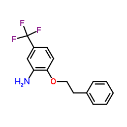 2-(2-Phenylethoxy)-5-(trifluoromethyl)aniline Structure