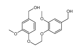 [4-[2-[4-(hydroxymethyl)-2-methoxyphenoxy]ethoxy]-3-methoxyphenyl]methanol结构式