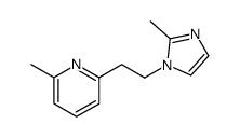 2-methyl-6-[2-(2-methyl-imidazol-1-yl)-ethyl]-pyridine结构式