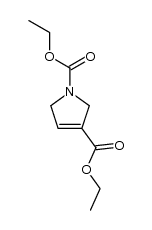 Diethyl 2,5-Dihydro-1H-pyrrole-1,3-dicarboxylate结构式