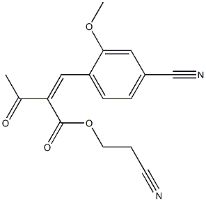 2-氰乙基2-(4-氰基-2-甲氧基亚苄基)-3-氧代丁酸酯图片