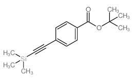 TERT-BUTYL 4-((TRIMETHYLSILYL)ETHYNYL)BENZOATE结构式