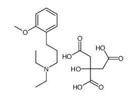 N,N-diethyl-3-(2-methoxyphenyl)propan-1-amine,2-hydroxypropane-1,2,3-tricarboxylic acid结构式