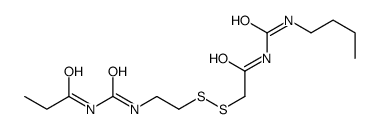 N-[2-[[2-(butylcarbamoylamino)-2-oxoethyl]disulfanyl]ethylcarbamoyl]propanamide结构式