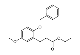 ethyl 3-(2-(benzyloxy)-5-methoxyphenyl)propanoate Structure