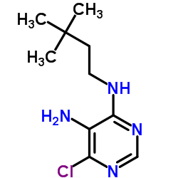 6-Chloro-N4-(3,3-dimethyl-butyl)-pyrimidine-4,5-diamine Structure