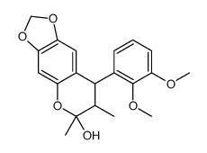 8-(2,3-dimethoxyphenyl)-6,7-dimethyl-7,8-dihydro-[1,3]dioxolo[4,5-g]chromen-6-ol Structure