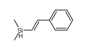 (E)-dimethyl(2-phenylethenyl)silane Structure