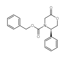 (5R)-3,4,5,6-四氢-5-苯基-n-(苄氧基羰基)-4(h)-1,4-噁嗪-2-酮结构式