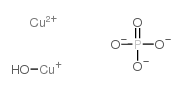 copper hydroxide phosphate Structure