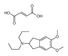 5,6-Dimethoxy-N,N-dipropyl-2-indanamine (2Z)-2-butenedioate (1:1)结构式