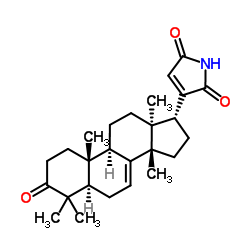 3-[(5ALPHA,13ALPHA,14BETA,17ALPHA)-4,4,14-三甲基-3-氧代雄甾-7-烯-17-基]-1H-吡咯-2,5-二酮结构式