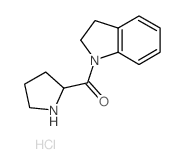 2,3-Dihydro-1H-indol-1-yl(2-pyrrolidinyl)-methanone hydrochloride Structure