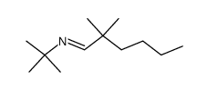 N-tert-butyl-2,2-dimethylhexanal imine结构式