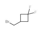 3-(溴甲基)-1,1-二氟环丁烷结构式