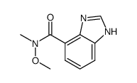 1H-benzoimidazole-4-carboxylic acid N-methoxy-N-methyl-amide Structure